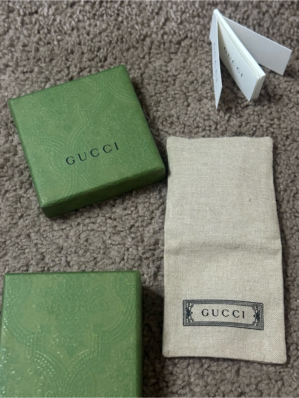 Gucci Light Green Embossed Jewelry Box - Picture 6 of 6